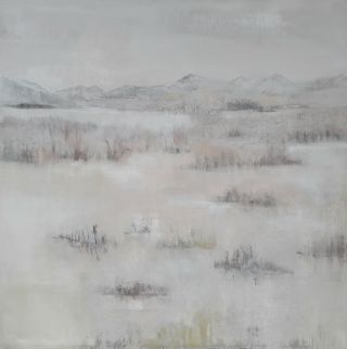 Moorlandschaft mit Bergen